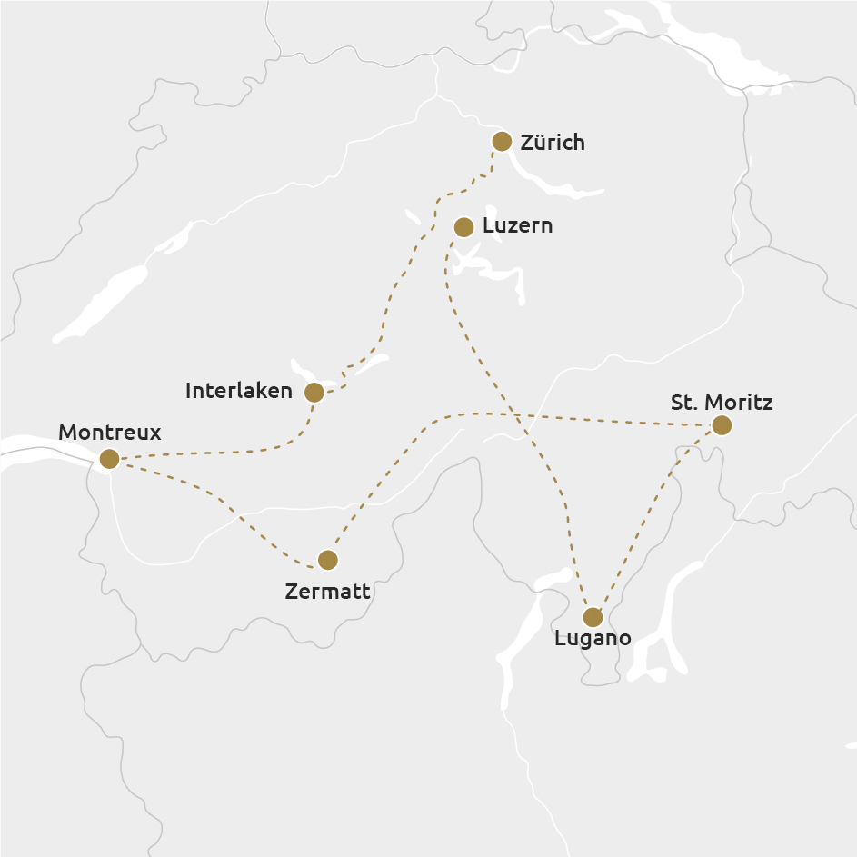 Treinreis het beste van Zwitserland Destin Travel